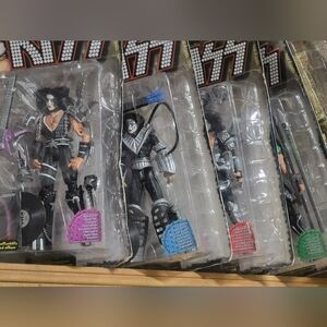 KISS Action Figure Set - Black and Silver